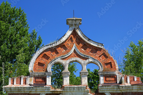 Ruins old manor house  Russia