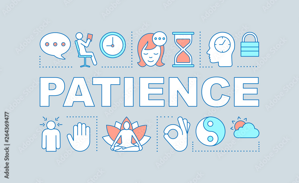 Patience word concepts banner Stock Vector Adobe Stock