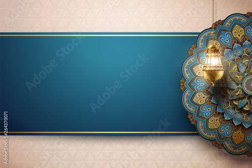 Arabesque flower background