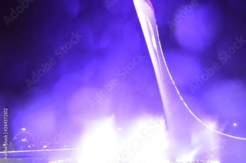 Color, musical fountain