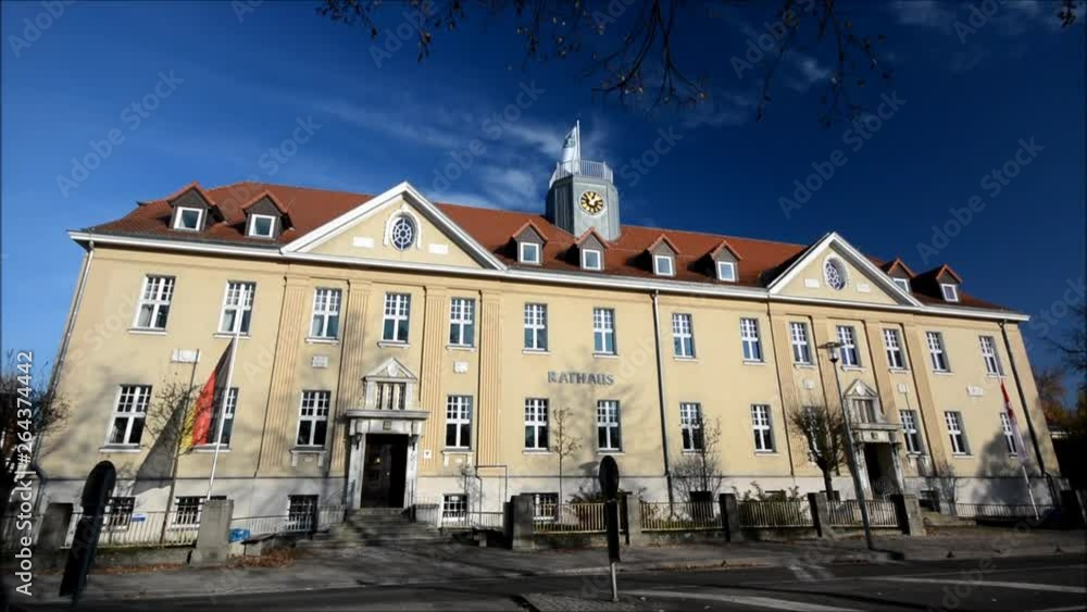 Town Hall in Falkensee in Brandenburg (Rathaus in Falkensee), near Berlin Spandau on November 13, 2016, Germany Town Hall in Falkensee in Brandenburg (Rathaus in Falkensee), near Berlin Spandau on November 13, 2016, Germany