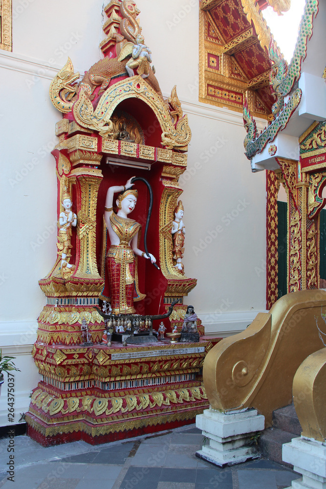 a buddhist temple (Wat Doi Suthep) in chiang mai (thailand)