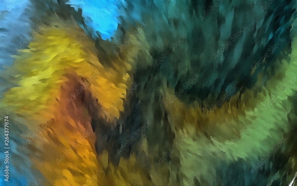 Fototapeta premium Modern acrylic background. Crazy psychedelic art. Pretty texture backdrop. Design pattern.