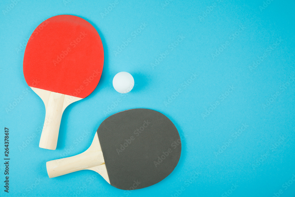 Pin-pong rubbers and a ball Pin-pong rubbers and a ball