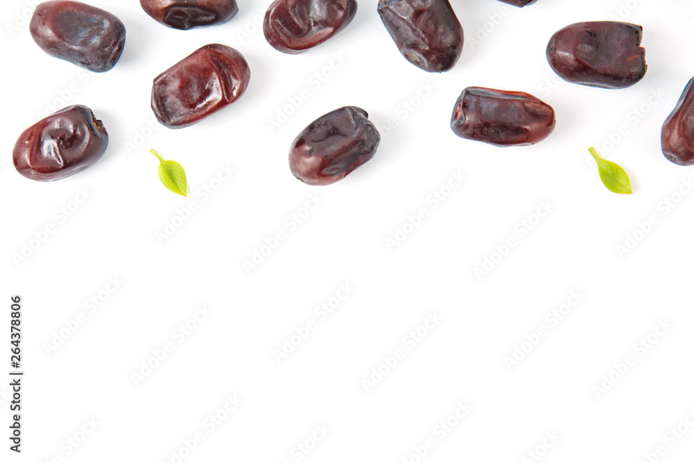 Pattern of Dates on white background Pattern of Dates on white background