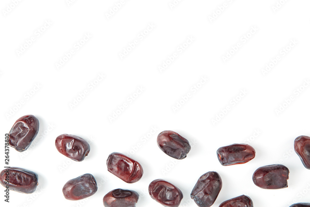 Pattern of Dates on white background Pattern of Dates on white background
