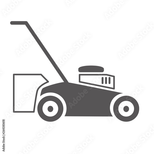 Rasenmäher Vektor Illustration Icon