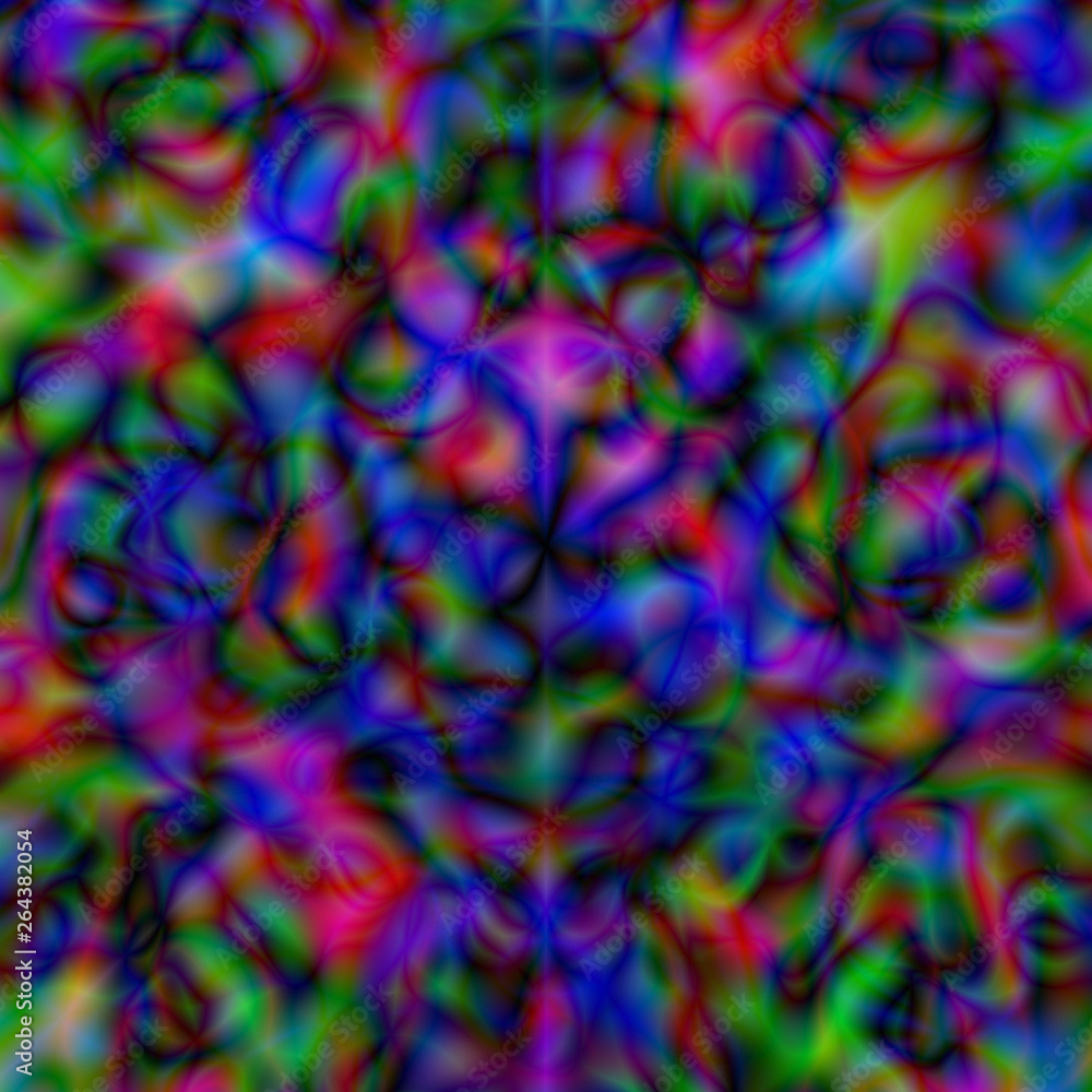 Abstract multicolor psychedelic background.