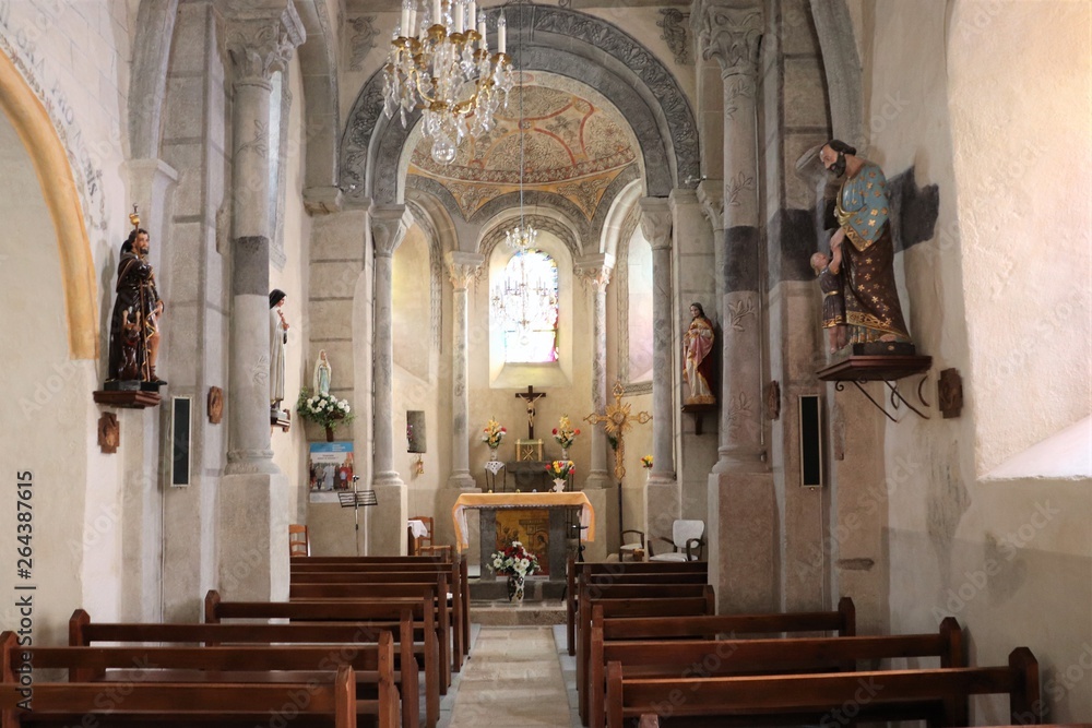 Village de Saint Vidal en Haute Loire - Auvergne - France - Eglise Romane