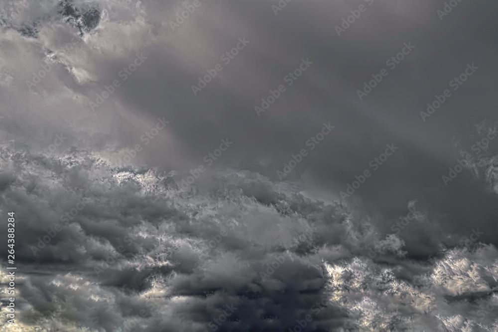 Fototapeta premium Background of storm clouds before a thunder-storm.