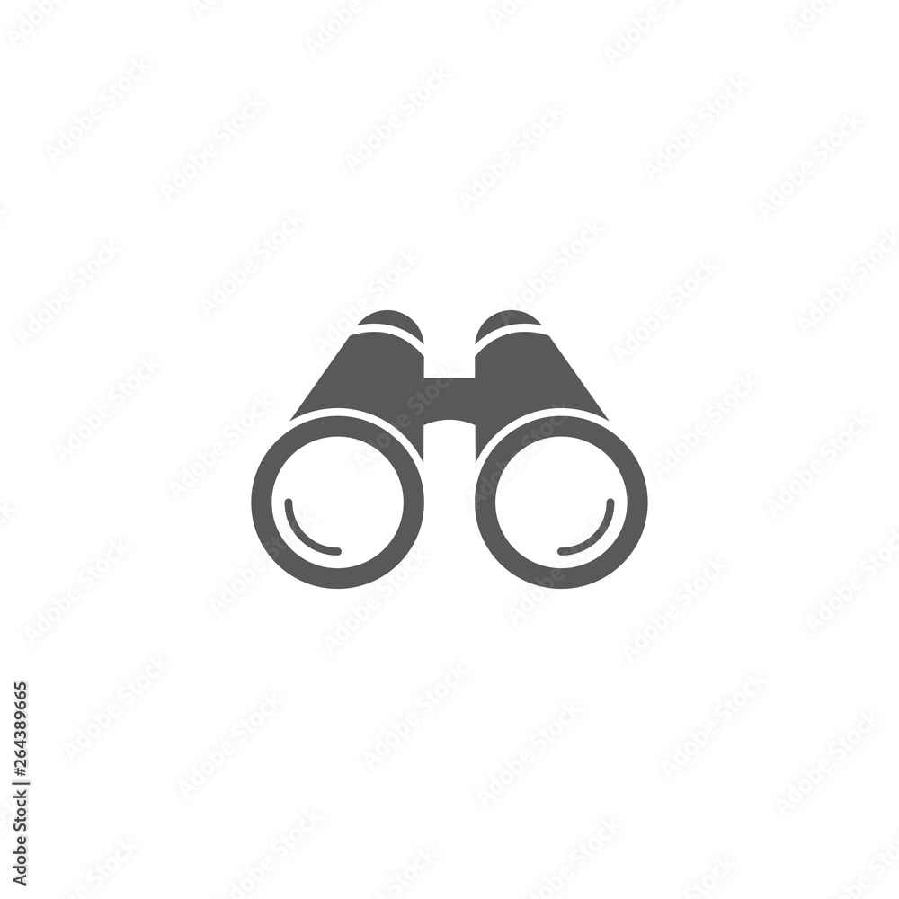 Binoculars vector icon illustration design isolated on white