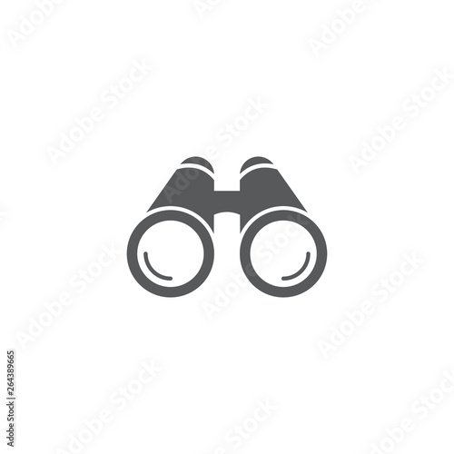 Binoculars vector icon illustration design isolated on white