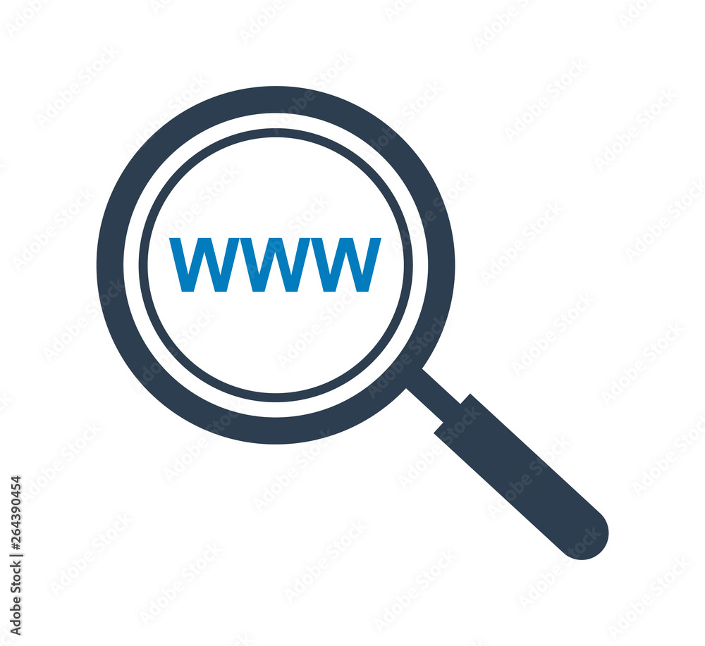 Search website icon. Flat style vector EPS. Search website icon. Flat style vector EPS.