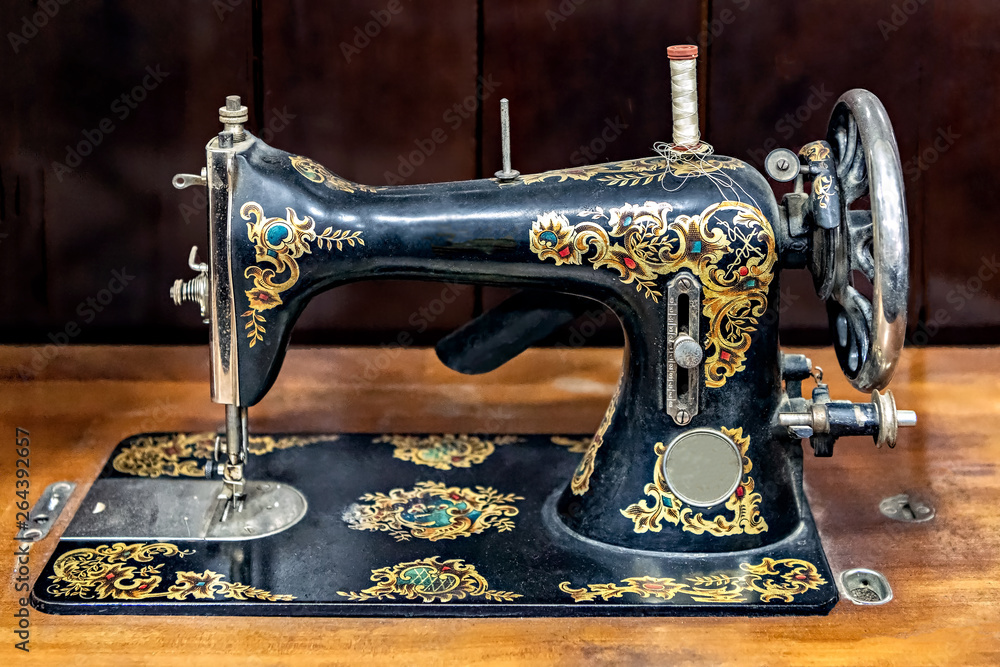 Antique sewing machine.