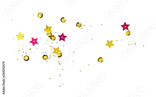 Scattered golden seqines an...