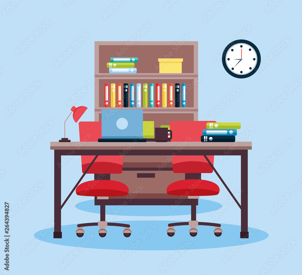 Obraz premium office interior workplace