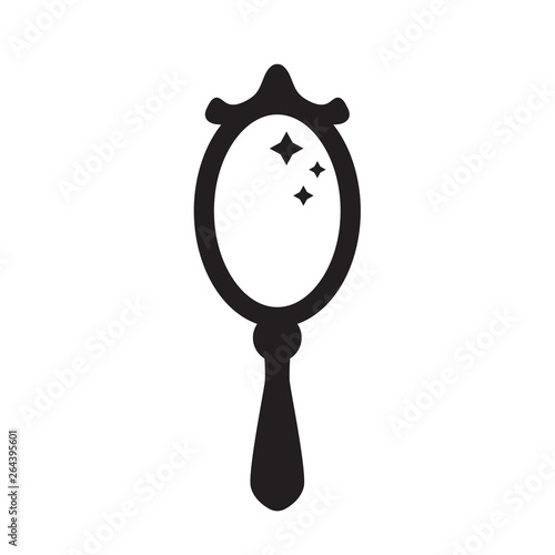 hand mirror icon- vector illustration