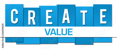 Create Value Blue Professional Horizontal 