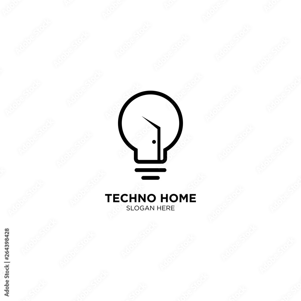 Techno Home logo template, vector illustration - Vector Techno Home logo template, vector illustration - Vector