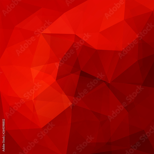 Abstract background consisting of red triangles. Geometric design for business presentations or web template banner flyer. Vector illustration