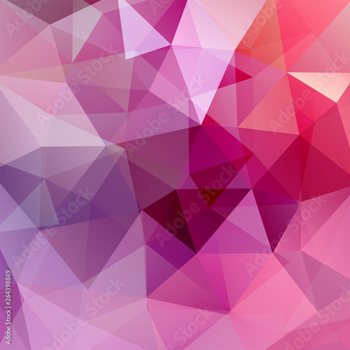 Abstract geometric style pink background. Vector illustration