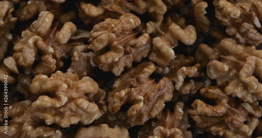 Close up peeled walnuts , healthy super food , 4k Dci resolution Close up peeled walnuts , healthy super food , 4k Dci resolution