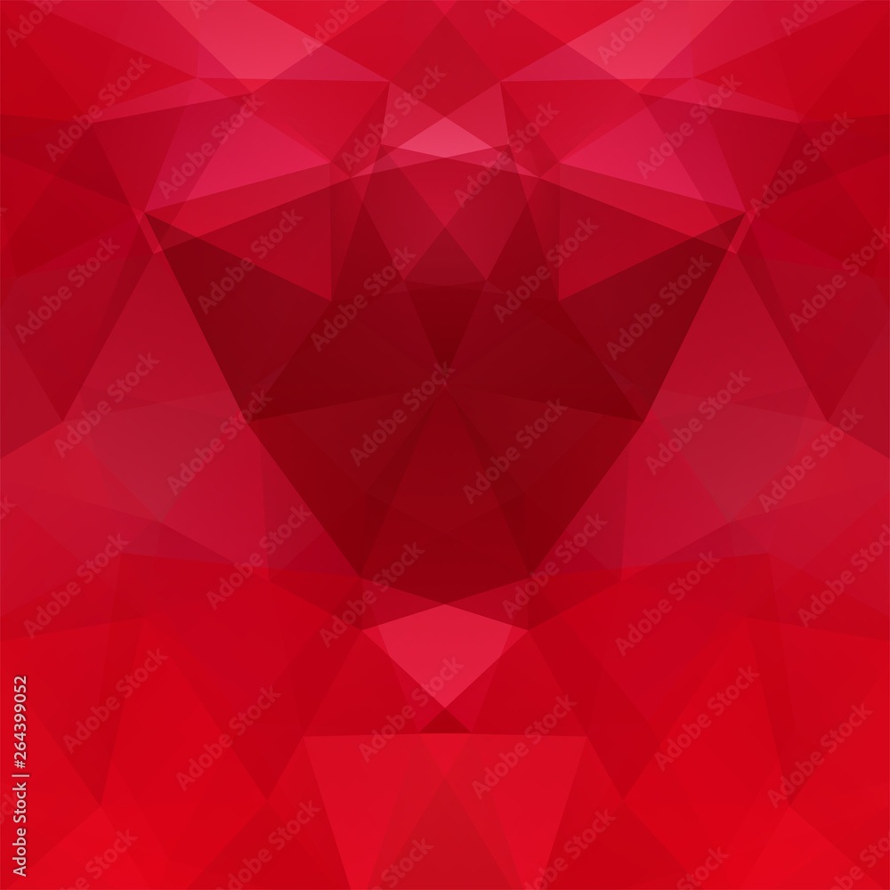 Abstract background consisting of red triangles. Geometric design for business presentations or web template banner flyer. Vector illustration Abstract background consisting of red triangles. Geometric design for business presentations or web template banner flyer. Vector illustration