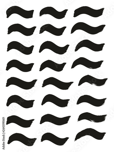 Tagging Marker Medium Wavy Lines High Detail Abstract Vector Background Set 19