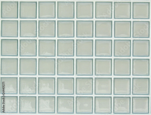 white glass block on the wall
