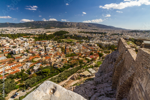 Athens cityscape, looking towards lycabettus hill. © Andy Chisholm