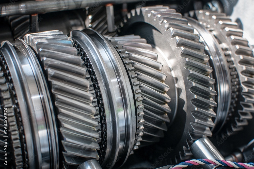 shiny transmission gears car engine shiny transmission gears car engine