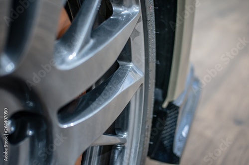 wheel rim detail close up