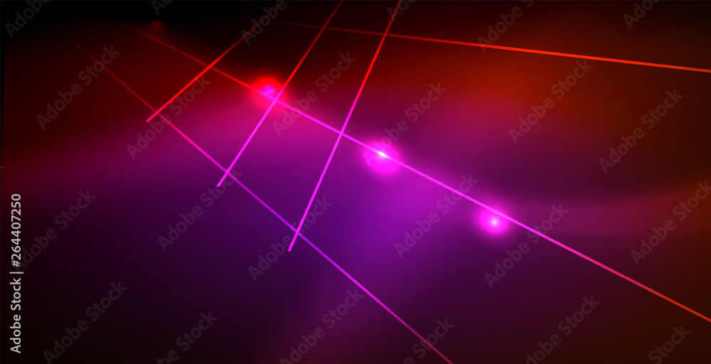 Neon glowing wave, magic energy and light motion background Neon glowing wave, magic energy and light motion background