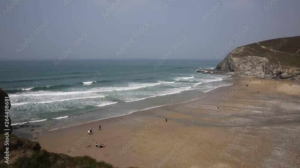 Porthtowan beach near St Agnes Cornwall England UK Porthtowan beach near St Agnes Cornwall England UK