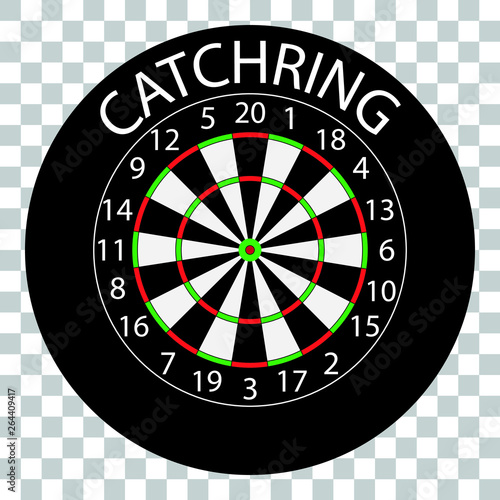 Dartscheibe mit Catchring