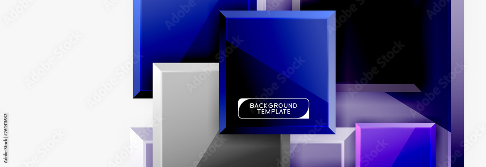 Abstract square composition for background, banner or logo Abstract square composition for background, banner or logo