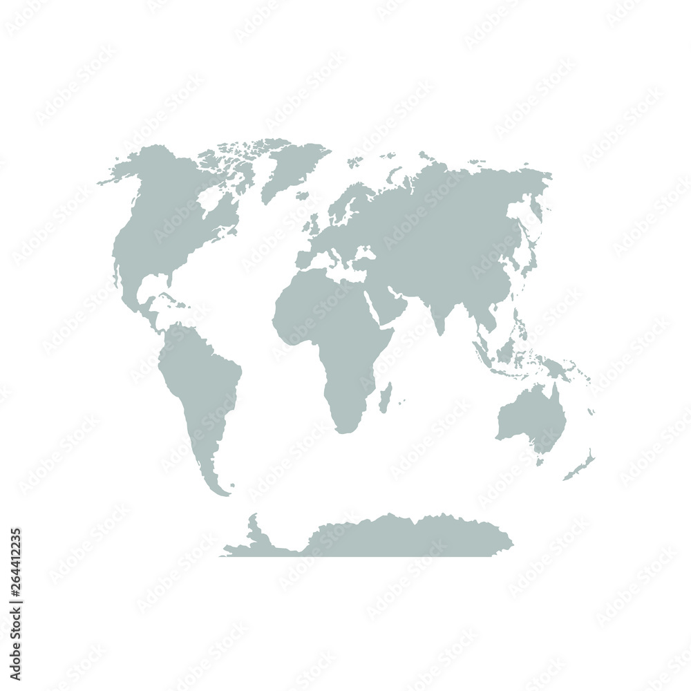 World map. To navigate. Vector illustration.