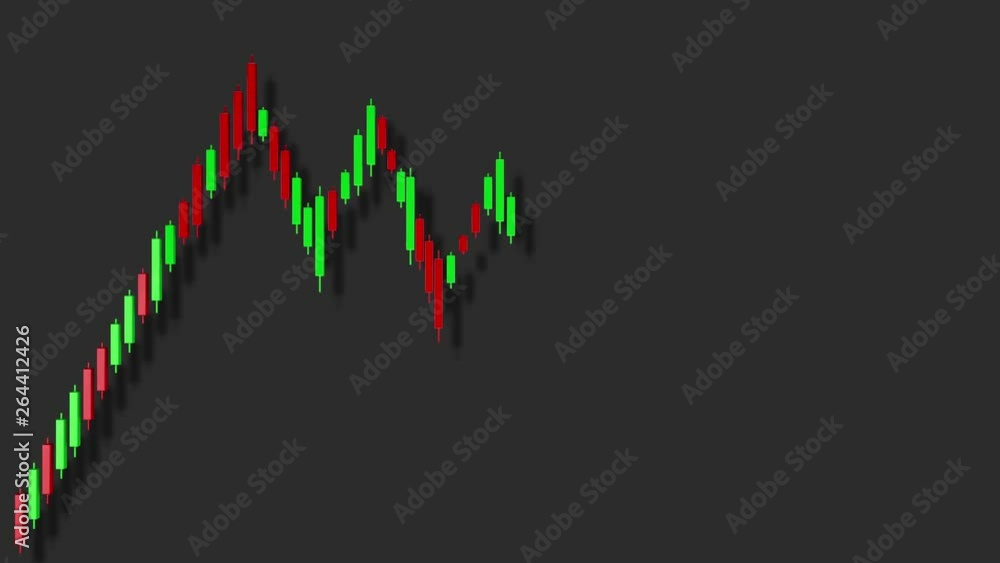 4K Bull Flag Stock Chart Pattern Business 3D Animation 4K Bull Flag Stock Chart Pattern Business 3D Animation