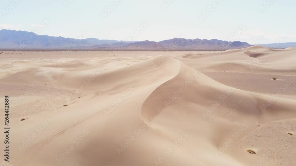 Beautiful sand dunes from above - aerial photography Beautiful sand dunes from above - aerial photography