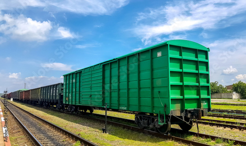 railway train transport sky