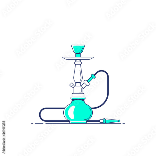 Hookah flat style icon