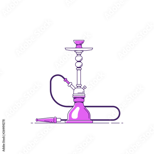 Hookah flat style icon