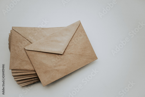 envelopes on a white background