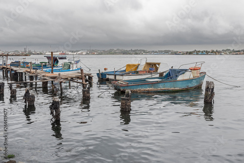 Wallpaper Mural Fishing Boats in Havana Torontodigital.ca