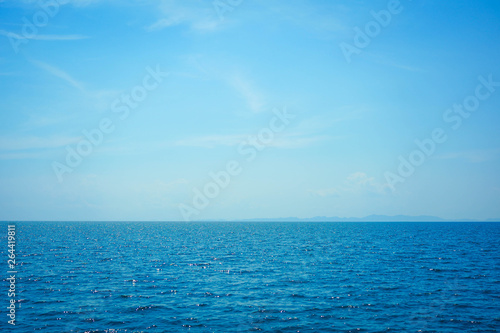 beautiful seascape sky ocean landscape of nature