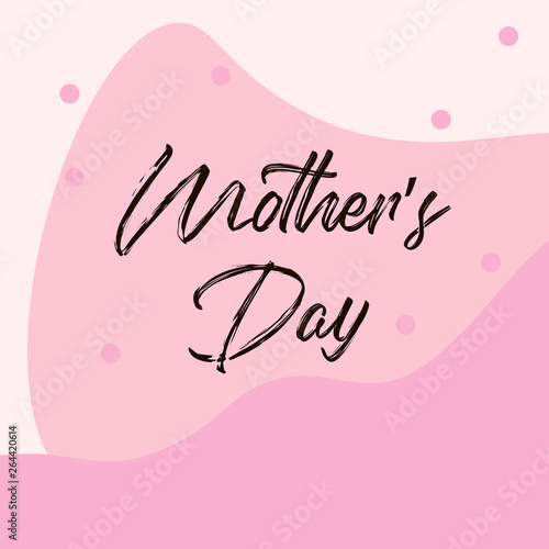 Mother s day greeting card brush paint background.