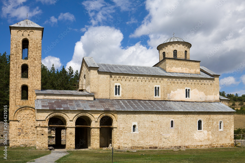 The church of the Holy Trinity in the Sopocani monastery in Serbia