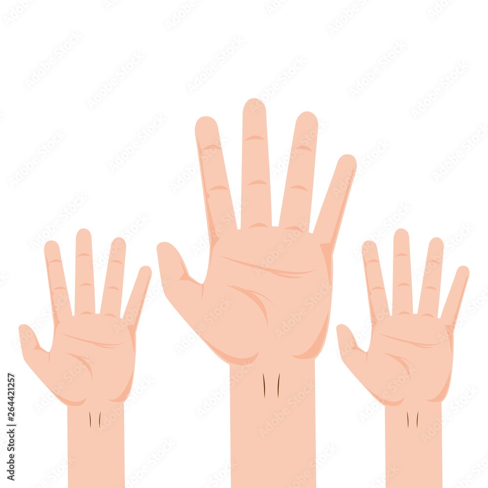 hands showing five fingers hands showing five fingers