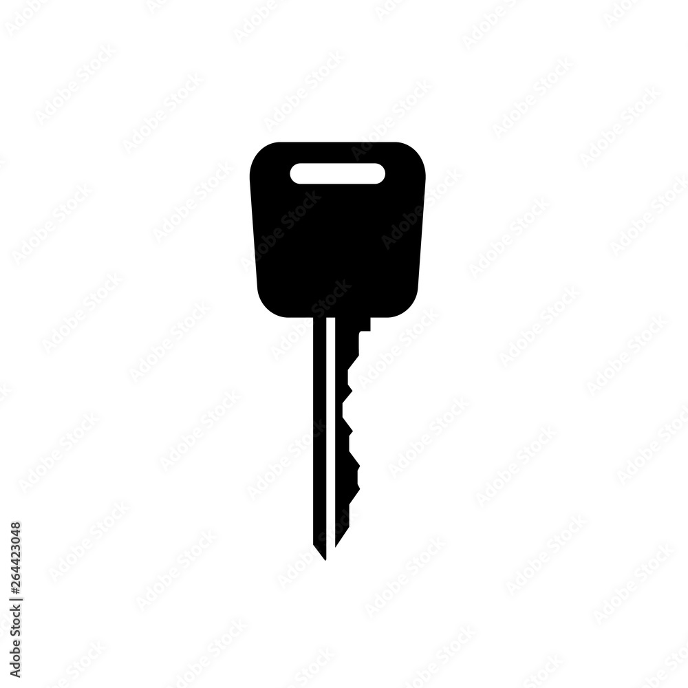 Car key icon, logo isolated on white Car key icon, logo isolated on white