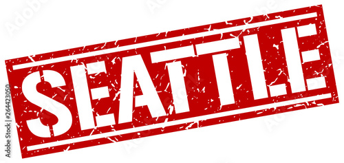 Seattle red square stamp